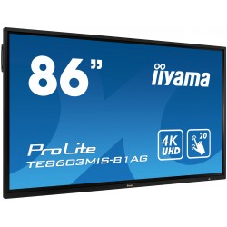 IIYAMA PROLITE TE8604MIS-B3AG Écran 86" tactile 20 points