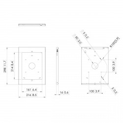 Support étui mural VOGEL'S pour tablettes iPad Pro 10.5" et iPad Air 10.5"