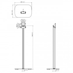 VOGEL'S Support iPad Pro 9.7 pied de sol mobile