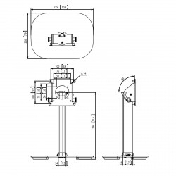 Support VOGEL'S iPad Pro 12.9" (2018) avec pied de table mobile