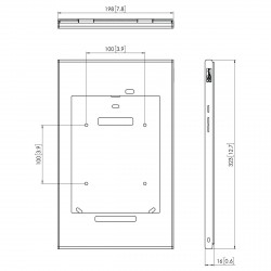 Support pour Samsung Galaxy Tab A 9.7" avec pied de table fixe inclinable de 0° à 90°