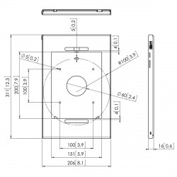 Support bureau VOGEL'S pour tablettes Samsung Galaxy Tab S3 et S2 à 1 bras de pivot