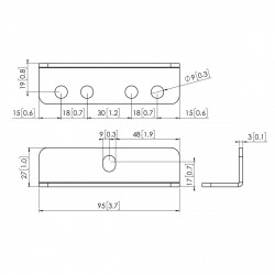 VOGEL'S PFA 9126 Visserie pour plaque d'interfaces PFB34xx