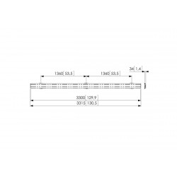 VOGEL'S PFB3433 Plaque d'interface pour fixation écrans multiples et murs vidéos