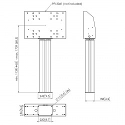 VOGEL'S PFFE7106 Pied motorisé de support d'écran