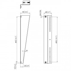 VOGEL'S PFA9122 Bandes d'interface en Z de fixation d'écrans PFS3504