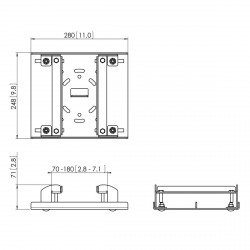 VOGEL'S PUA9515 Pince poutrelles en H de 70 à 180 mm pour plaques de plafond et tubes VOGEL'S PUC