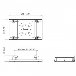 VOGEL'S PUA9516 Pince poutrelles en H de 150 à 300 mm pour plaques de plafond et tubes VOGEL'S PUC