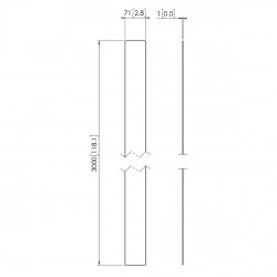 VOGEL'S PFA 9107 Jeu de 50 Caches blancs pour poteau PUC25xx