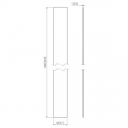 VOGEL'S PFA 9105 Jeu de 50 Caches blanc pour poteau PUC23xx