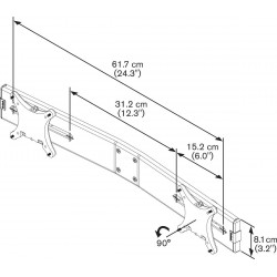 VOGEL'S PFA 9102 Adaptateur deux écrans pour supports bureau PFDxx