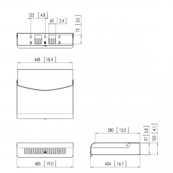 VOGEL'S PFA 9112 Boîtier pour lecteur multimedia avec serrure à clés