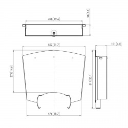 VOGEL'S PFA 9034 Boîtier pour lecteur multimedia avec serrure à clés