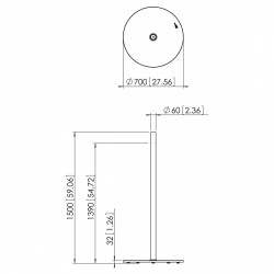 VOGEL'S PFF1550 Pied de sol design pour écrans