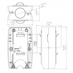 VOGEL'S PFA 9002 Bloc d'interface pivotant pour fixation 2 écrans dos-à-dos