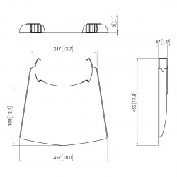 VOGEL'S PFA 9033 Étagère à accessoires pour PFT2520 et PFF2420