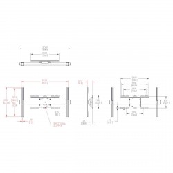 Image VOGEL'S PFW6858 Support mural inclinable, orientable et rotatif pour écran 42" à 65"