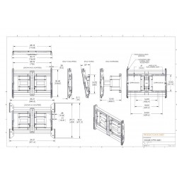 Image VOGEL'S PFW6851 Support mural inclinable et orientable pour écran 42" à 85"