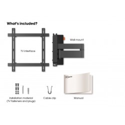 VOGEL'S WALL 3245 Support mural inclinable orientable à 180° pour écrans 32" à 55"