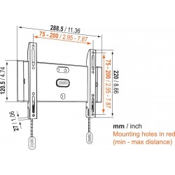 VOGEL'S BASE 05 S Support mural fixe pour écrans de 19" à 43"