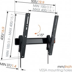 VOGEL'S WALL 3215 Support mural inclinable pour écrans de 32" à 55"