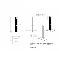 ERARD XPO Support inversé pour écrans vitrines de 42" à 55"