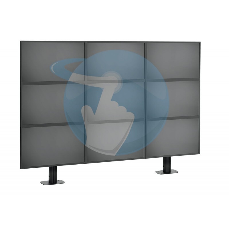 Support mur vidéo d'écrans VOGEL'S Connect'IT pour mur vidéo avec fixations au sol