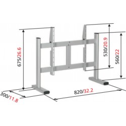 VOGEL'S PB050 - Pied de table pour écran 36" à 55"