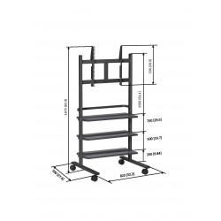 VOGEL'S PB150 - Chariot à roulette pour écran 36" à 55"