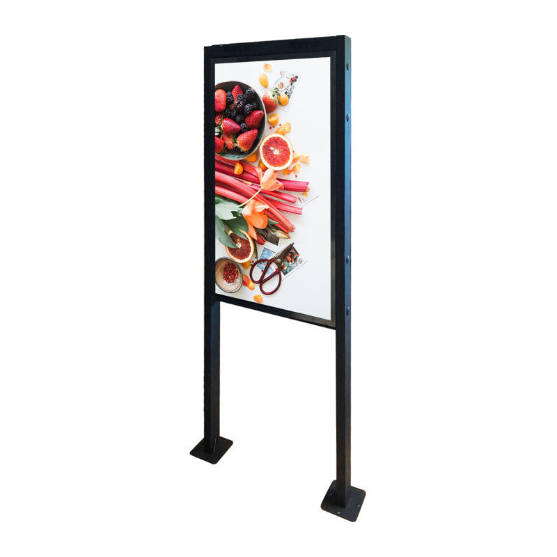 SCREEN'UP SPOMN Support colonne sol ou plafond pour écran vitrine SAMSUNG OM46N et OM55N