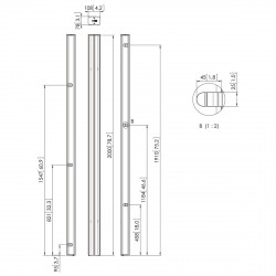 VOGEL'S Connect'It - Support sur pied pour écrans de 47" à 55" orientation paysage pour fixation au sol