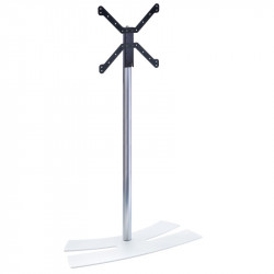 ERARD LUX UP 1400L - Support colonne avec socle blanc pour écrans 32" à 55"