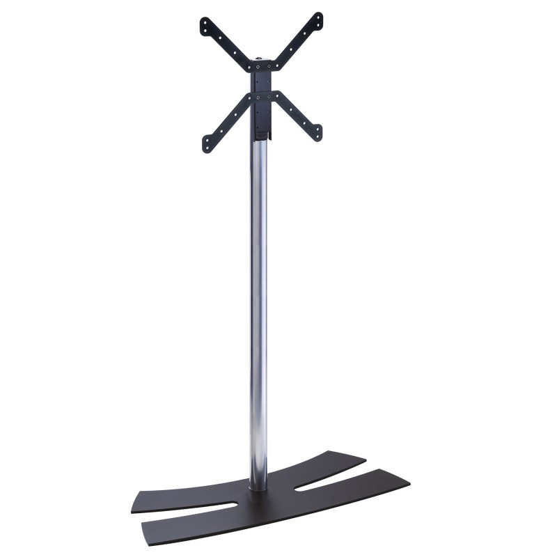 ERARD LUX UP 1400L - Support colonne avec socle noir pour écrans 32" à 55"