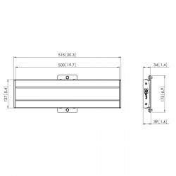 VOGEL'S Support plafond pour écrans 47" à 55"