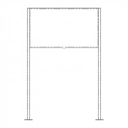 SCREEN UP Cache arrière pour SP55XS4L écran vitrine LG 55XS4J paysage