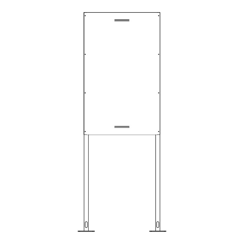 SCREEN UP Cache arrière pour SP49XS4P écran vitrine LG 49XS4J portrait