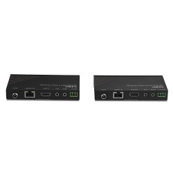 LINDY Kit extender Cat.6 4K30, IR & RS-232 HDBaseT avec PoC, 70m