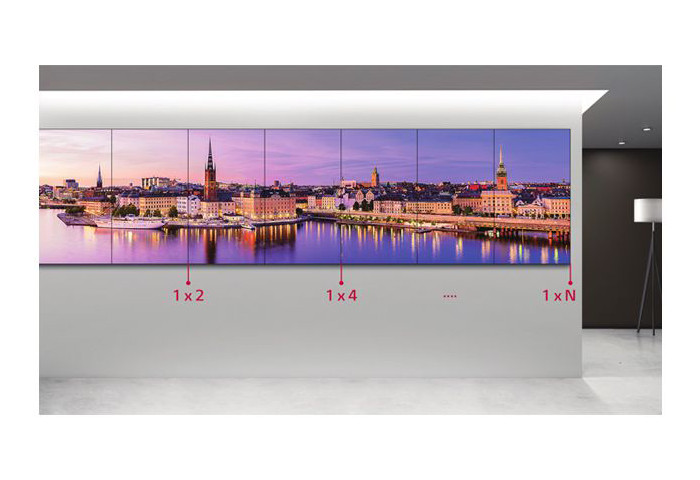 Image description du combiné double écrans pour murs vidéos et écrans géants LG 65EV5E-2
