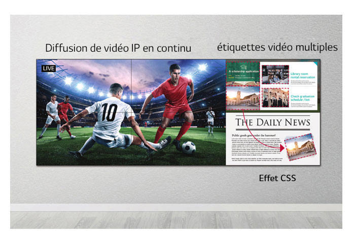 Image description écran mur vidéo et écran géant LG 55VM5E-A 55"