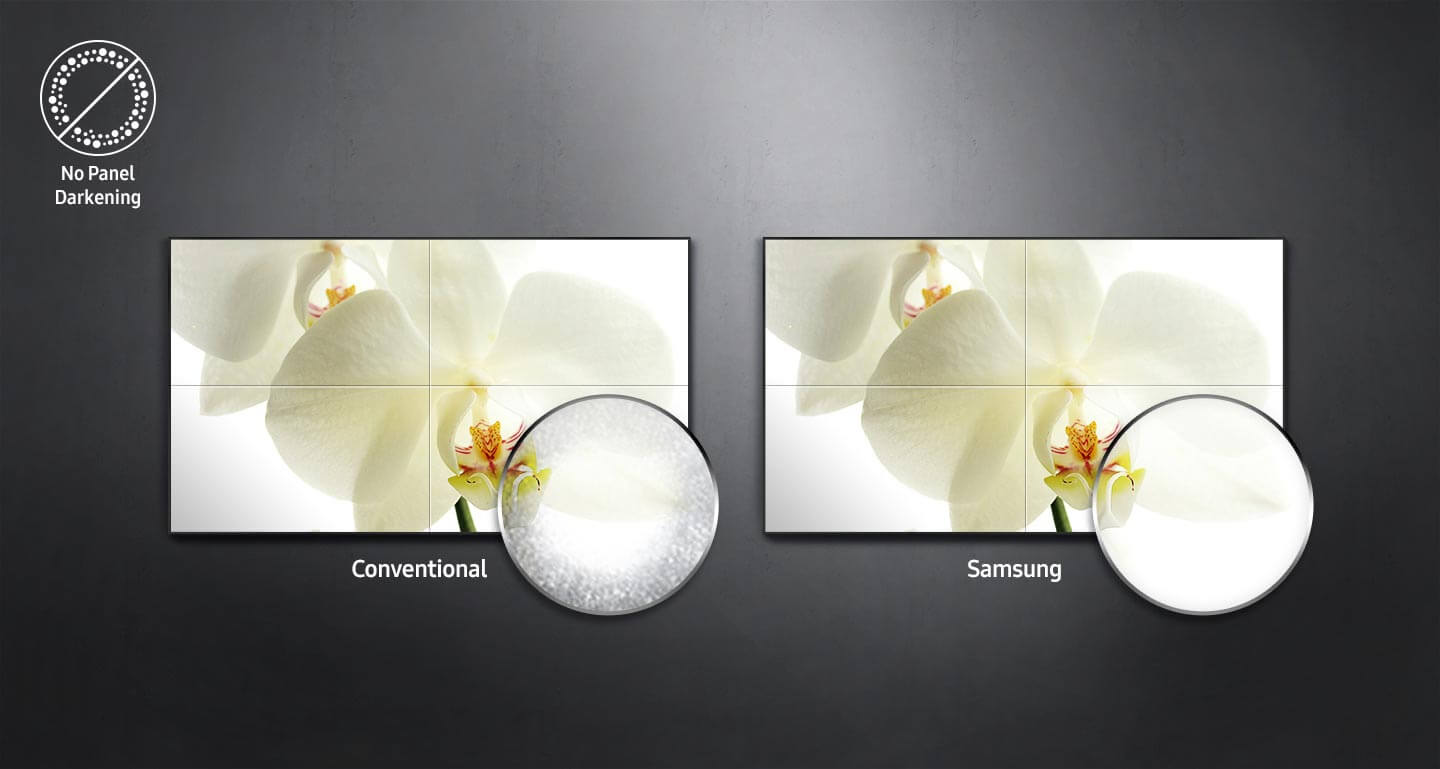 Image description écran SAMSUNG UM55H pour mur vidéo